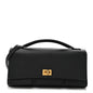 Smooth Calfskin Small Bel Air Clutch On Strap Black