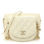 Lambskin Quilted Side Packs White