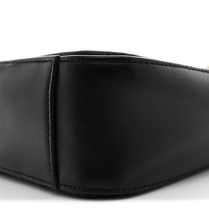 Calfskin Matelasse Animal Studs Medium GG Marmont Shoulder Bag Black