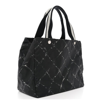 Nylon Travel Toiletry Tote Black