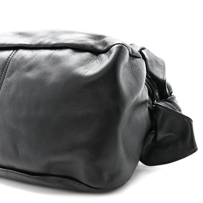 Nappa Medusa Chain Shoulder Bag Black
