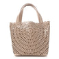 Calfskin Laser Cut Tote Sable