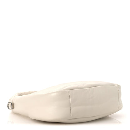 Nappa Soft Padded Mini Bag White