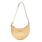 Metallic Grainy Calfskin Mini Vlogo Hobo Bag Gold