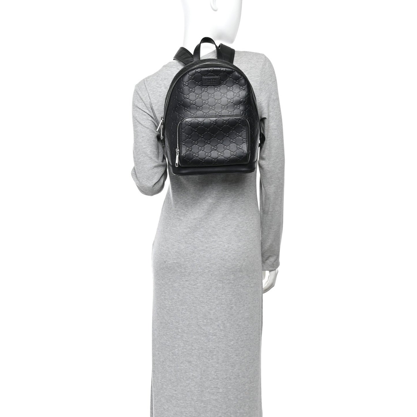 Guccissima Signature Small Day Backpack Black