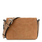 Vitello Grace Suede FF 1974 Embossed Mini Expandable Flap Bag Sand Sughero