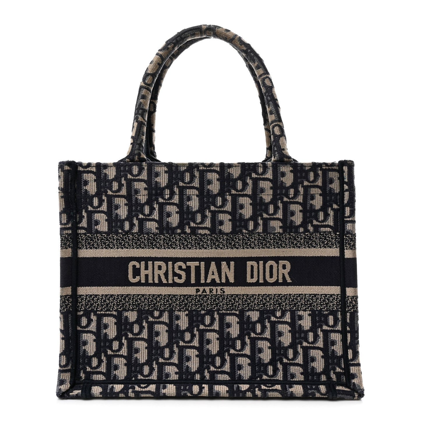 Oblique Small Book Tote Blue Multicolor