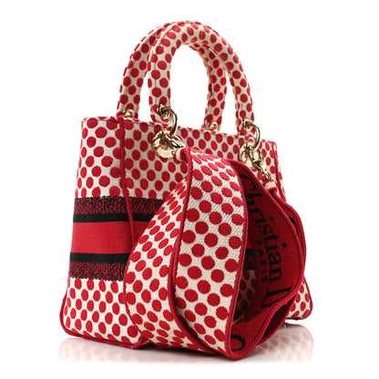 Canvas Medium DiorAmour Dots Lady D-Lite Red