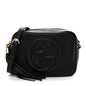 Pebbled Calfskin Soho Disco Bag Black