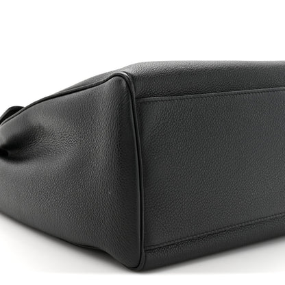 Supple Grained Calfskin Medium Soft 16 Bag Black