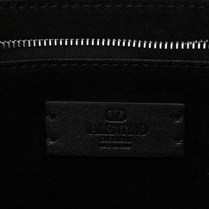 Calfskin Vlogo Medium Locker Tote Black