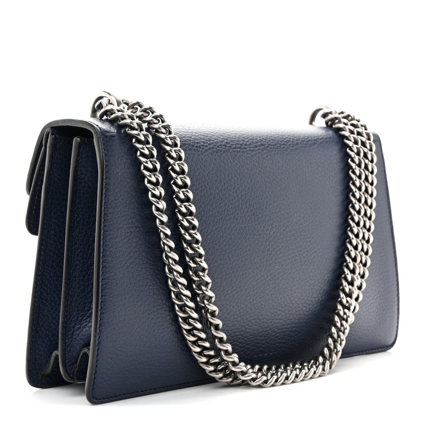 Dollar Calfskin Crystal Small Dionysus Shoulder Bag Blue Agata Montana Sapphire