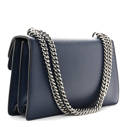 Dollar Calfskin Crystal Small Dionysus Shoulder Bag Blue Agata Montana Sapphire