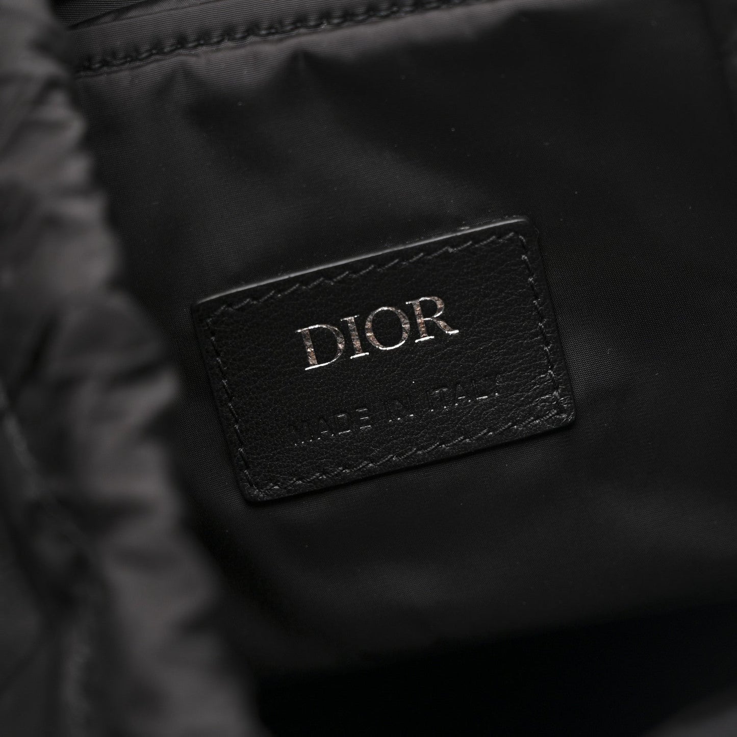 Nylon Saddle Backpack Black