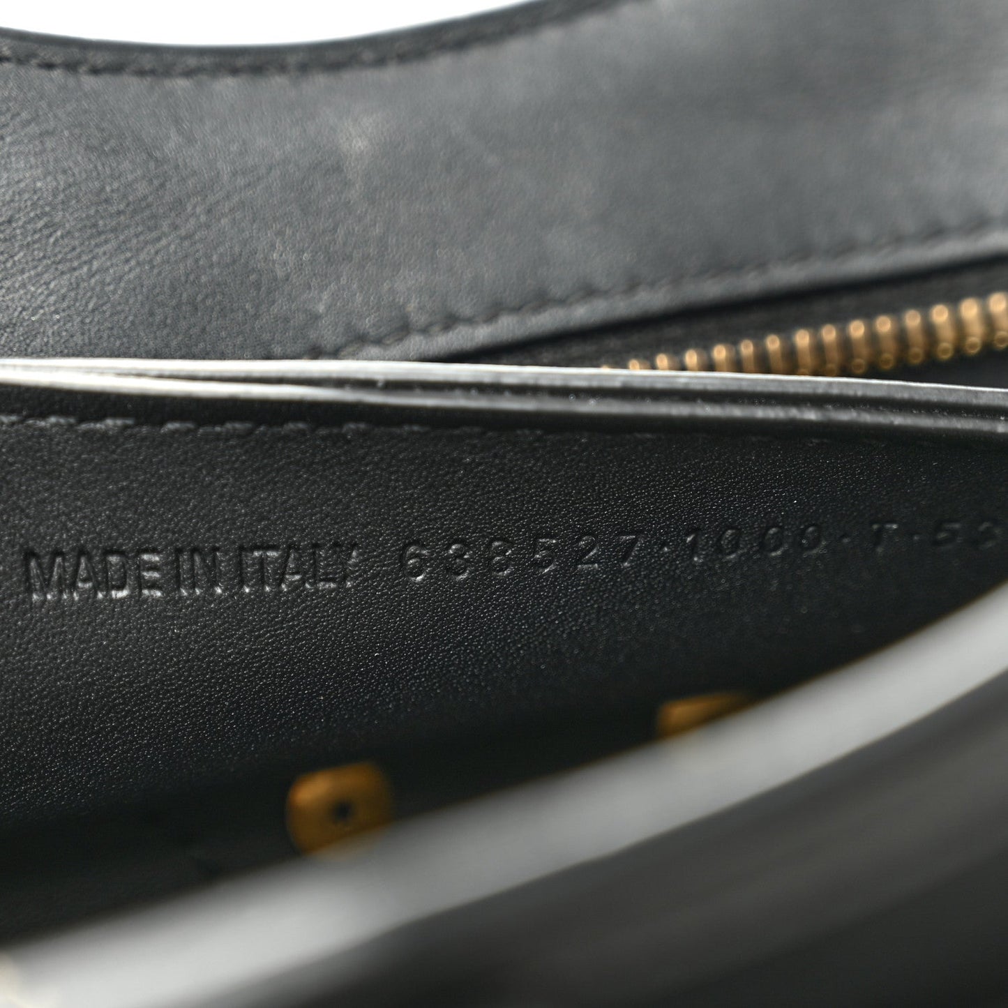 Smooth Calfskin Neo Classic Brass Hardware Nano City Crossbody Black