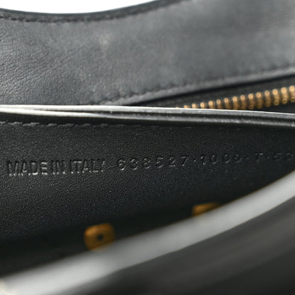 Smooth Calfskin Neo Classic Brass Hardware Nano City Crossbody Black