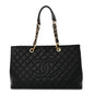 Caviar Quilted XL Grand Shopping Tote GST Black