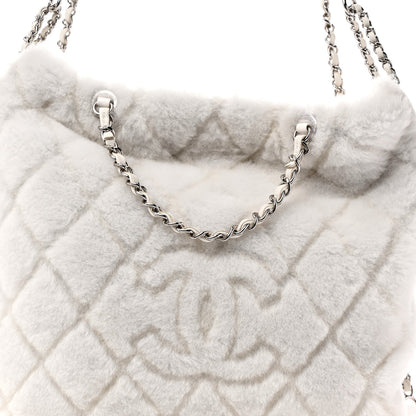 Shearling Coco Neige Backpack White