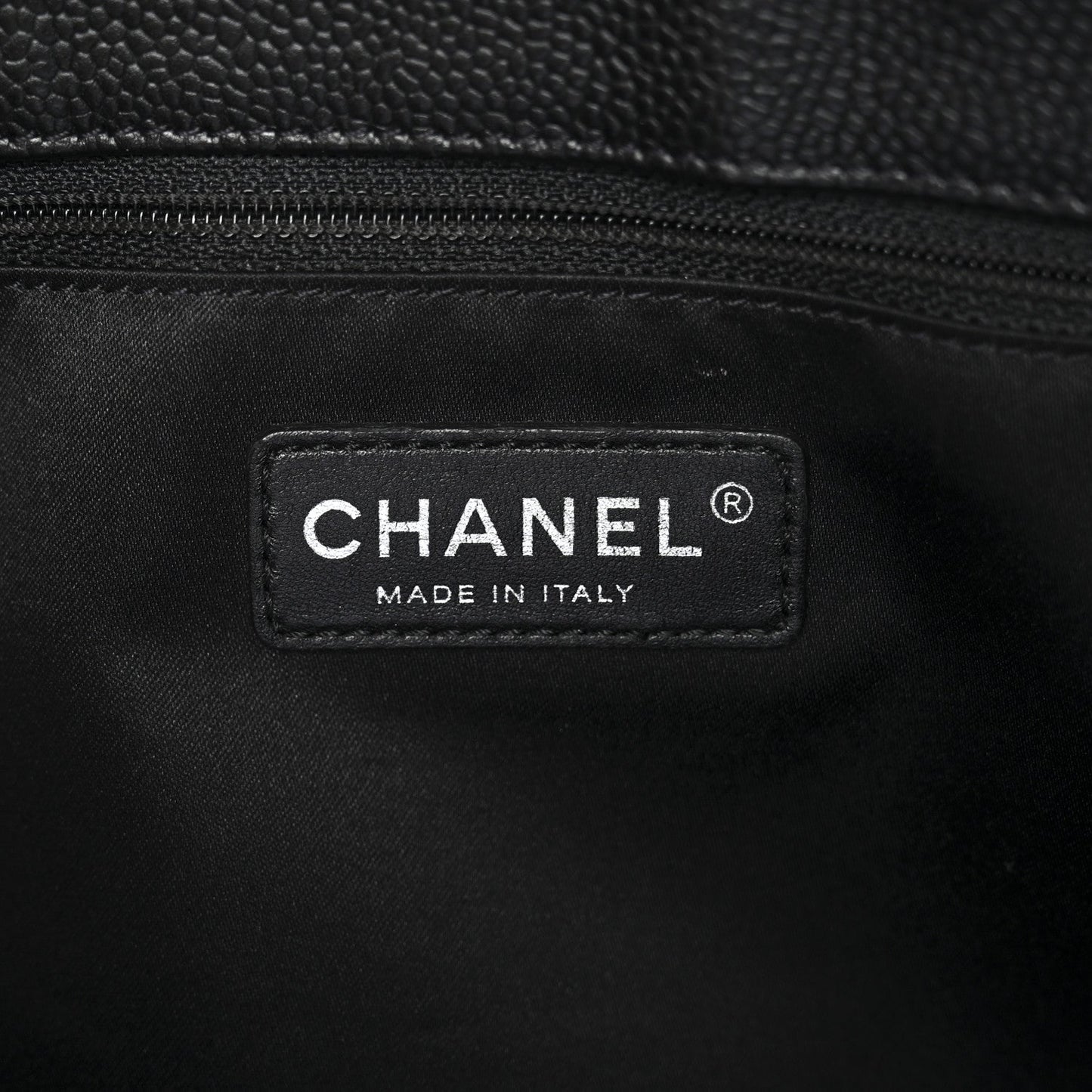 Caviar Quilted Grand Shopping Tote GST Black