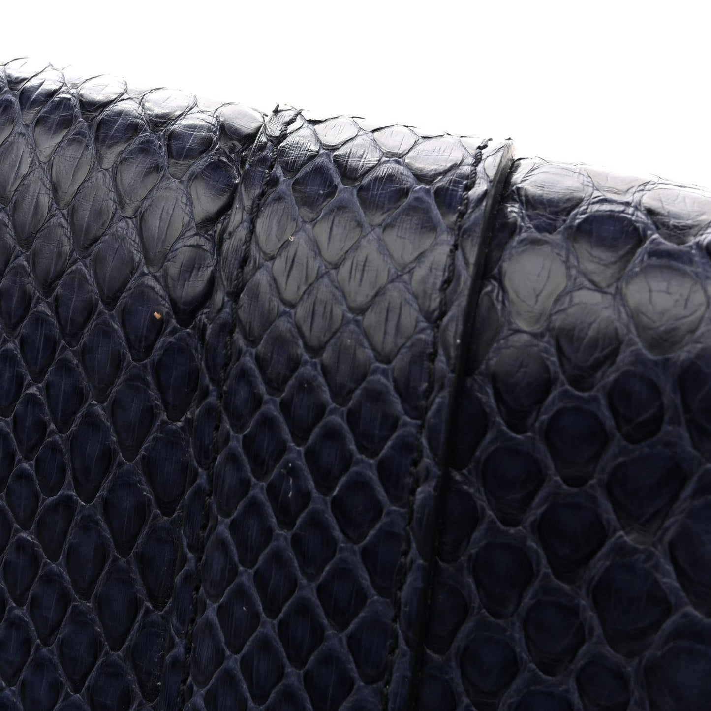 Snakeskin PS1 Pochette Clutch Blue