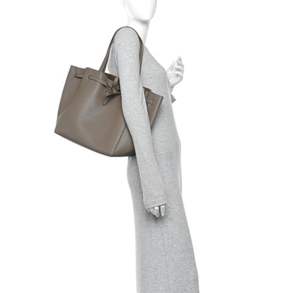 Soft Grained Calfskin Small Belt Cabas Phantom Taupe