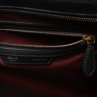 Smooth Calfskin Mini Tri-Color Luggage Grey