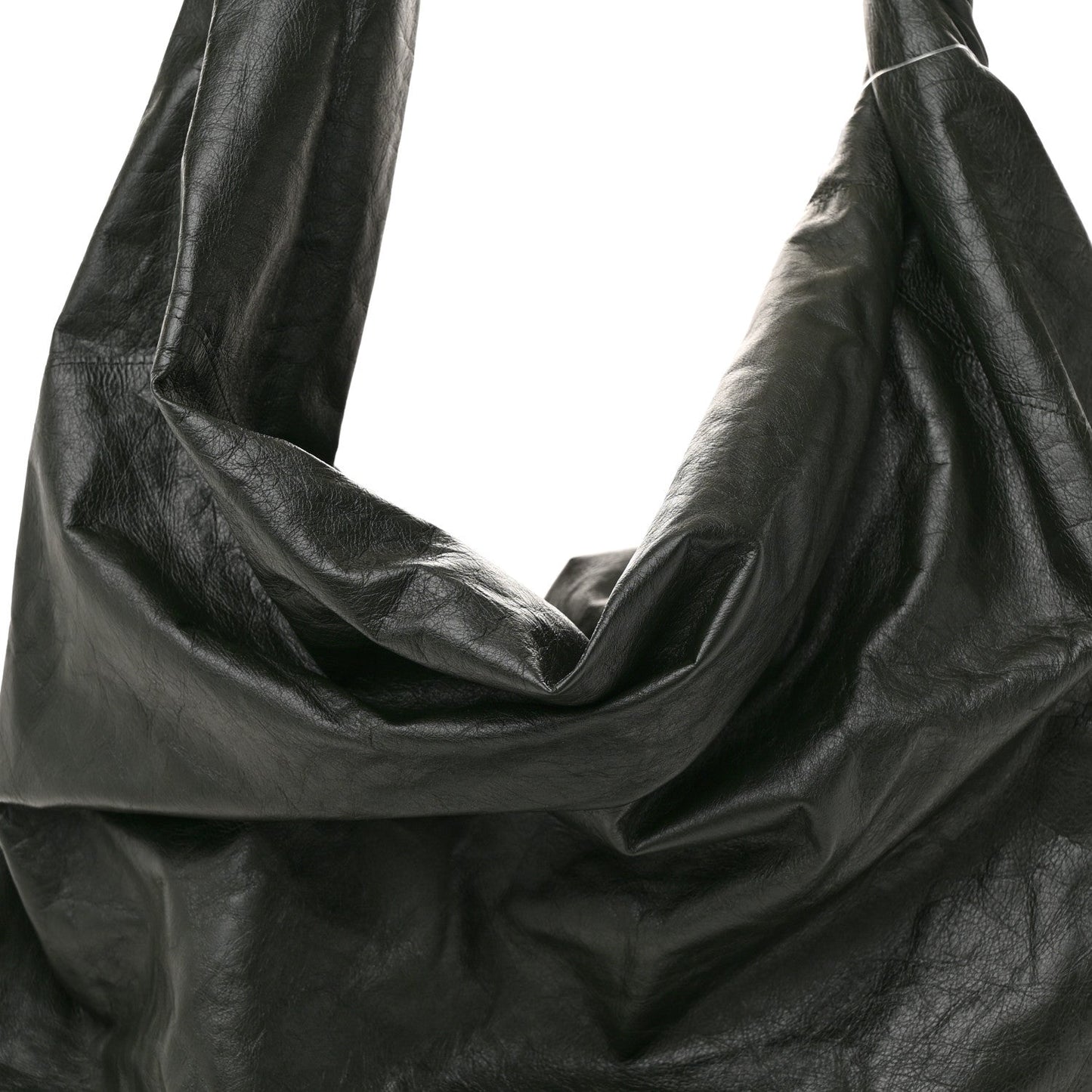 Calfskin Foulard Shoulder Bag Dark Green
