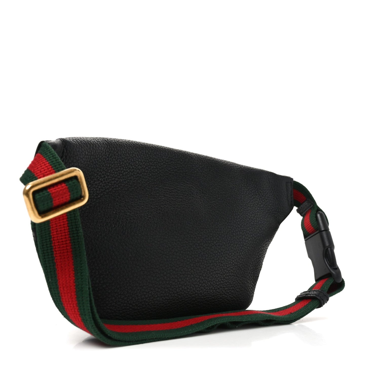 Grained Calfskin Small Logo Belt Bag Black