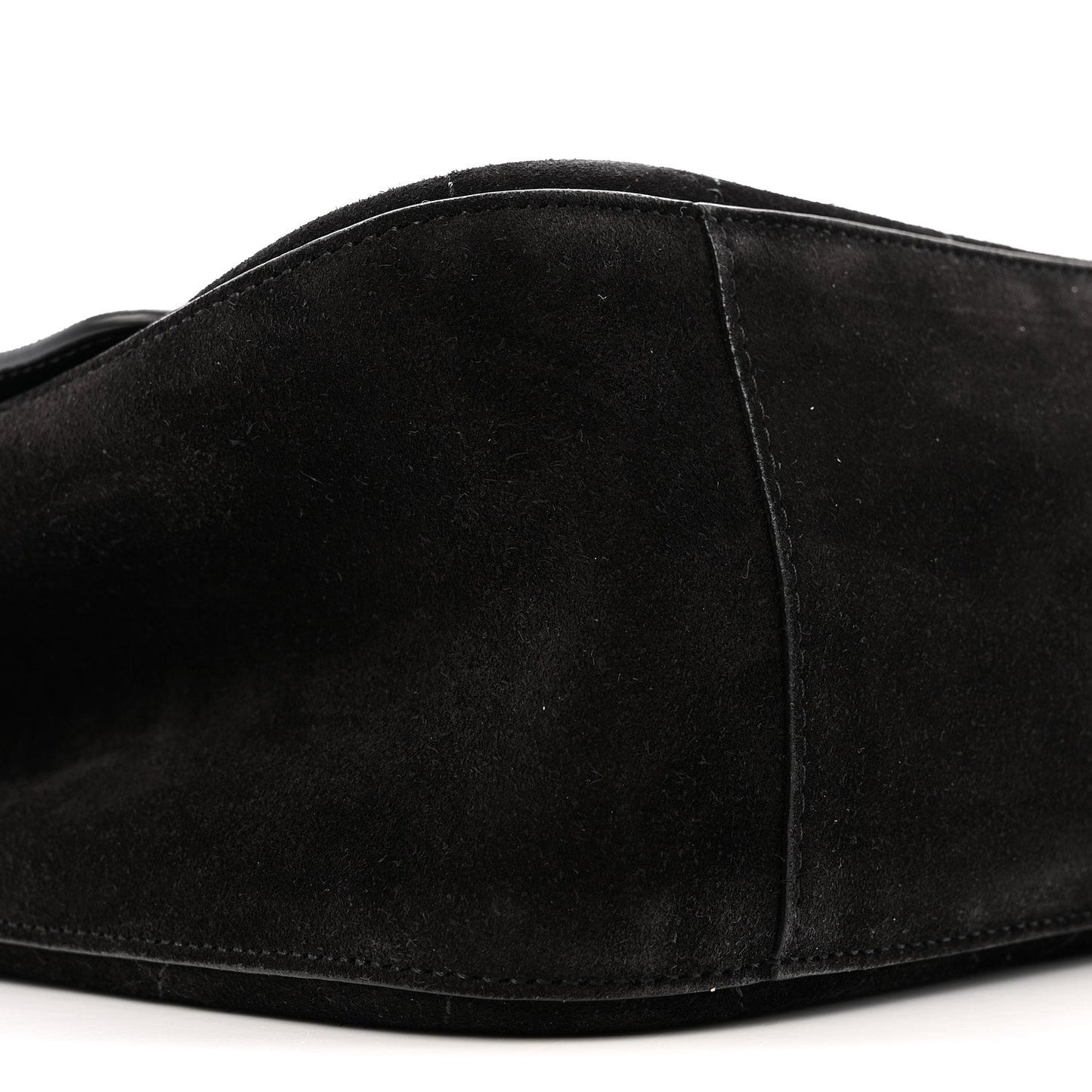 Suede Calfskin Small Souplissimo Maxi Flap Black