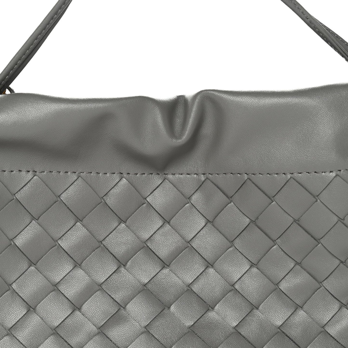 Nappa Intrecciato Dustbag Notte Shoulder Bag Basalt