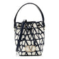 Toile Iconographe Nappa Mini Vlogo Signature Bucket Bag White Worker