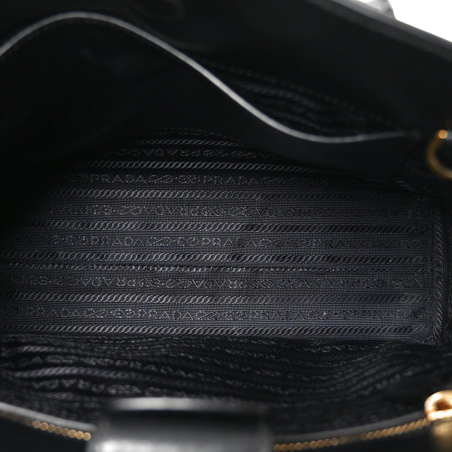 Saffiano Soft Calfskin Small Zippered Tote Black