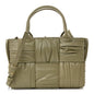 Foulard Intrecciato Pleated Arco Tote Travertine
