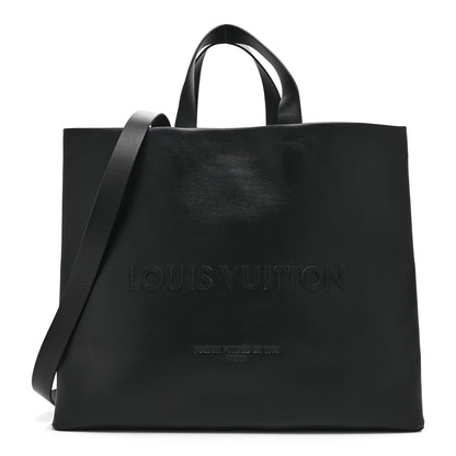 Calfskin Shopper Tote MM Black