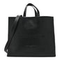 Calfskin Shopper Tote MM Black