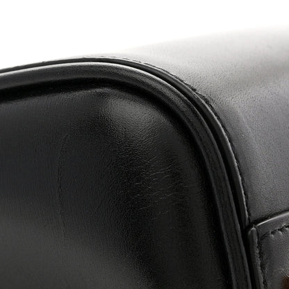 Smooth Calfskin Manhattan North South Shopper Tote Black