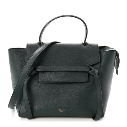 Grained Calfskin Micro Belt Bag Amazone