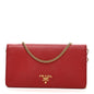Saffiano Metal Oro Mini Bag Fuoco