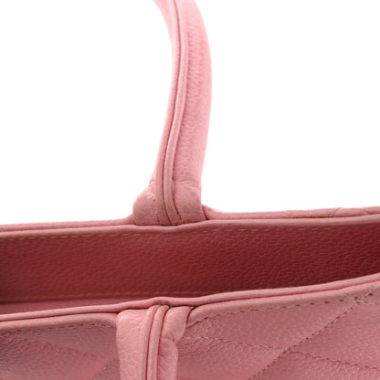 Caviar Medallion CC Tote Light Pink