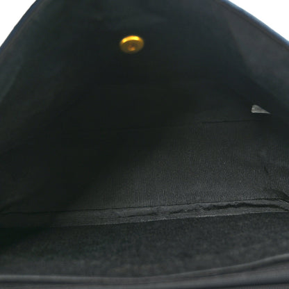 Frayed Denim Quilted Flap Blue