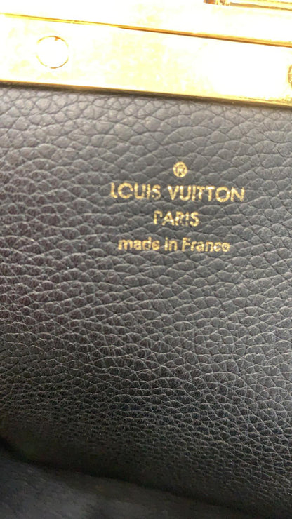 LOUIS VUITTON Olympe Monogram Canvas Satchel Shoulder Bag Black