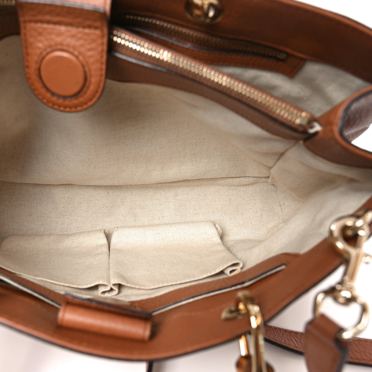 Pebbled Calfskin Medium Bamboo Shopper Tote Acero