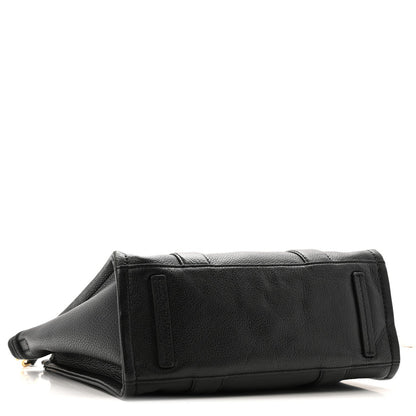 Grained Calfskin Medium The Tote Bag Black