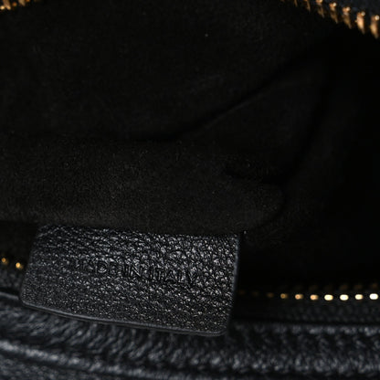Supple Calfskin Cuir Triomphe Small Heloise Shoulder Bag Black