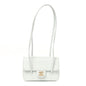 Shiny Caviar Mini Preppy Coco Shoulder Bag Light Blue