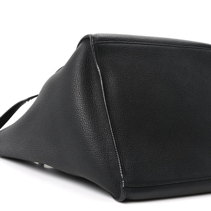 Supple Grained Calfskin Small Big Bag Black
