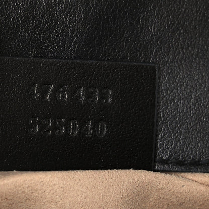 Calfskin Matelasse Super Mini GG Marmont Shoulder Bag Black