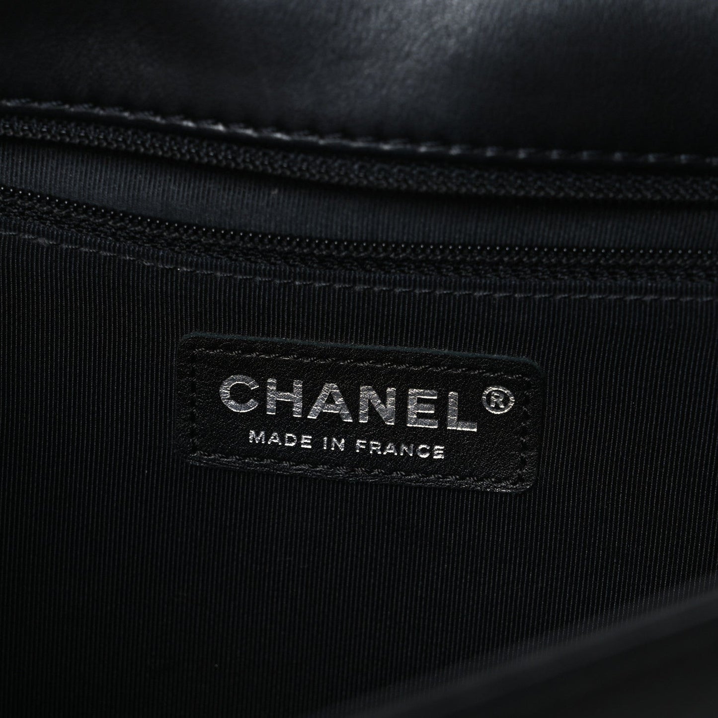Lambskin Perforated Quilted New Medium Boy Flap Black