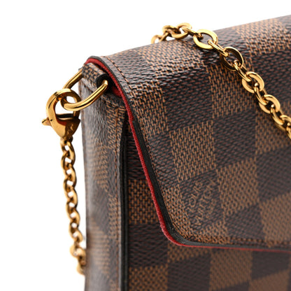 Damier Ebene Pochette Felicie Chain Wallet
