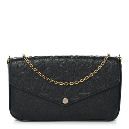 Empreinte Pochette Felicie Chain Wallet Black